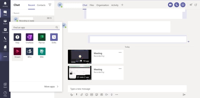 Click on 3 ellipses and select stream